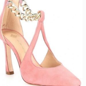 Tiaa Suede Ankle Chain Detail Pumps by Antonio Melani.